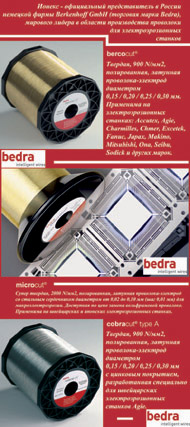 Каталог электроэрозионной проволоки Bedra // Ионекс, +7-8482-25-82-40, +7-499-782-61-17