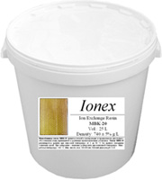 ИОНООБМЕННАЯ СМОЛА Ionex MBK-20, ведро 25 литров